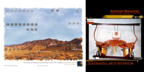 Medieval remix et Quandragularus Reversum de Harry Partch
